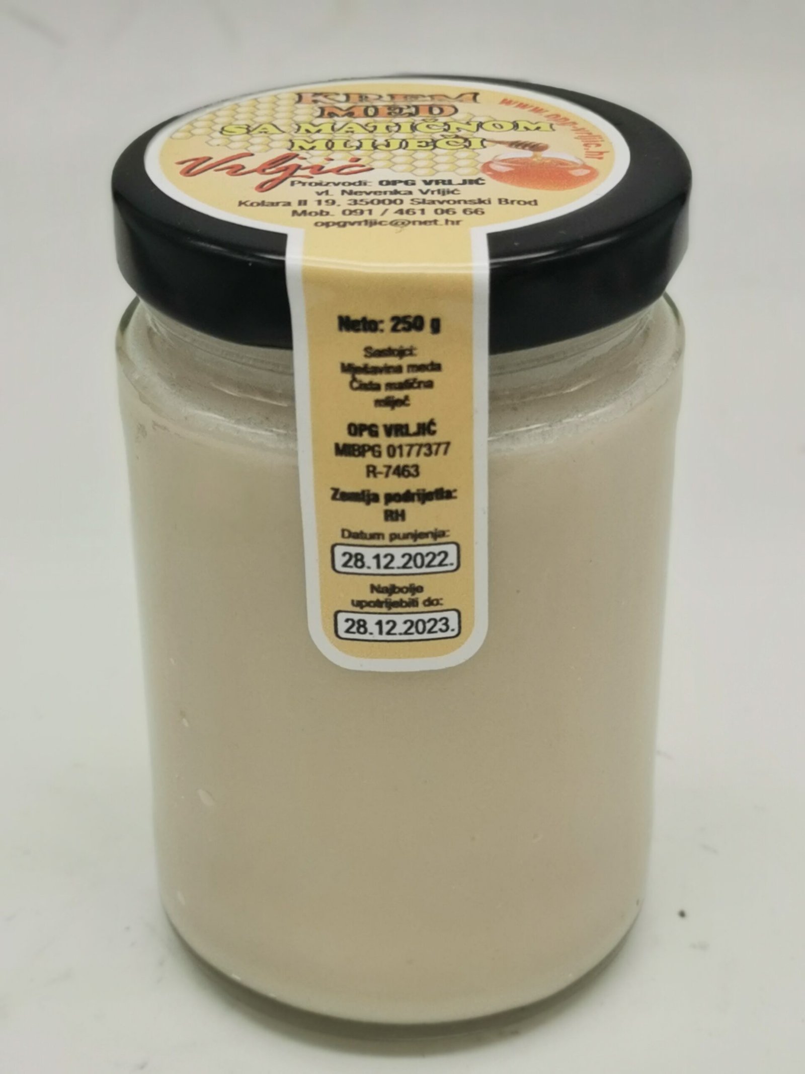 Krem med sa matičnom mliječi - 250 g